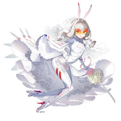 This is a pixiv picture whose title is 【お仕事】『悪の女幹部ペリジーニュームーン』ハルノブザブライド.