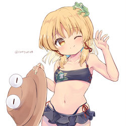 This is a pixiv picture whose title is すわ水着.