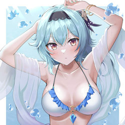 This is a pixiv picture whose title is 水着エウルア.