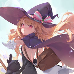 This is a pixiv picture whose title is Little Witch Nobeta 💜🧙🏻.