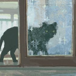 This is a pixiv picture whose title is ガラスのむこう.