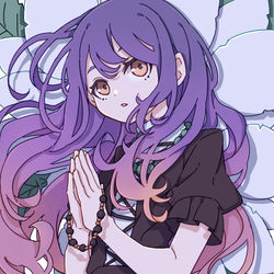This is a pixiv picture whose title is 誰のために祈るのか.