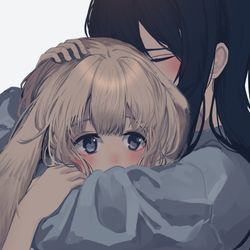 This is a pixiv picture whose title is ぎゅ.