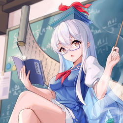 This is a pixiv picture whose title is 上白泽慧音.
