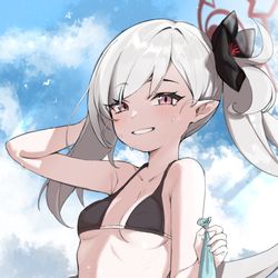 This is a pixiv picture whose title is 夏日睦月.
