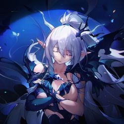 This is a pixiv picture whose title is 明日方舟闪灵.