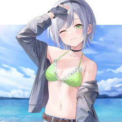 This is a pixiv picture whose title is 日野森志歩.