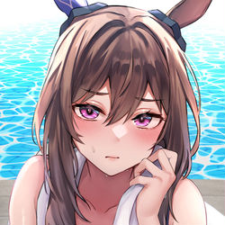This is a pixiv picture whose title is 水着アヤベさん.
