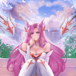 This is a pixiv picture whose title is star guardian kaisa.