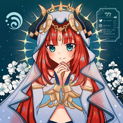 This is a pixiv picture whose title is Nilou.