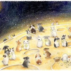 This is a pixiv picture whose title is お月様の七夕🎋.