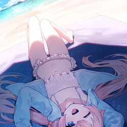 This is a pixiv picture whose title is 水着ホシノ.