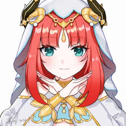 This is a pixiv picture whose title is 简单画个妮露.