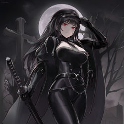 This is a pixiv picture whose title is OC.