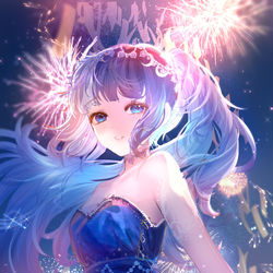 This is a pixiv picture whose title is 星空の妖精.