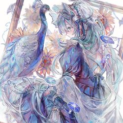 This is a pixiv picture whose title is 孔雀ちゃん.