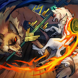 This is a pixiv picture whose title is ＶＳ.キュウビ.