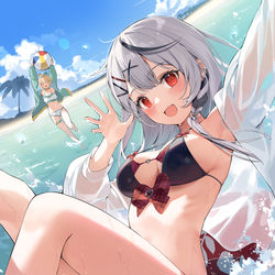 This is a pixiv picture whose title is 🐡.