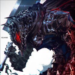 This is a pixiv picture whose title is ガッツ（狂戦士の甲冑）.