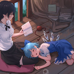 This is a pixiv picture whose title is 文チル.
