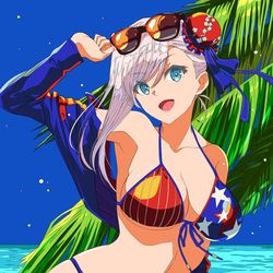 This is a pixiv picture whose title is 水着武蔵さん。.