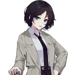 This is a pixiv picture whose title is 人设——西宫水纪.