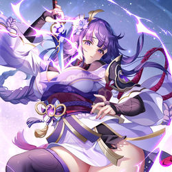 This is a pixiv picture whose title is 你们喜欢的雷电将军来了.