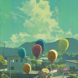 This is a pixiv picture whose title is 重力と祈り.