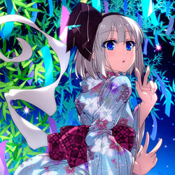 This is a pixiv picture whose title is 七夕浴衣妖夢ちゃん！.