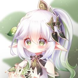 This is a pixiv picture whose title is Nahida💚.