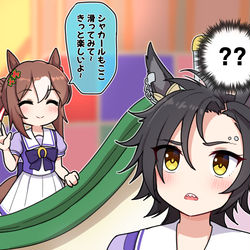 This is a pixiv picture whose title is 実装ウマ娘には避けては通れない道.