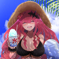 This is a pixiv picture whose title is 水着トリ子.