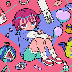 This is a pixiv picture whose title is 恋愛脳 / ナナヲアカリ.