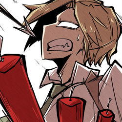 This is a pixiv picture whose title is ボマー人狼.