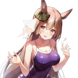 This is a pixiv picture whose title is 水着サトノダイヤモンド.