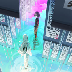 This is a pixiv picture whose title is 霊安室.