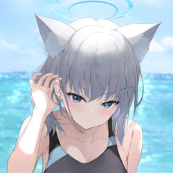 This is a pixiv picture whose title is ブルアカ　シロコ.