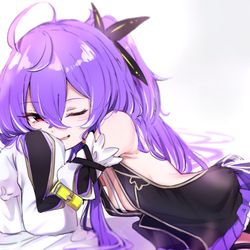 This is a pixiv picture whose title is 紫水キキ.