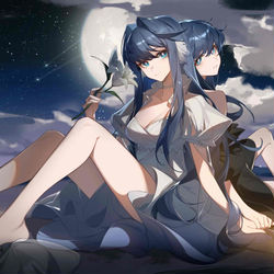 This is a pixiv picture whose title is 星极&星源.