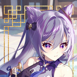 This is a pixiv picture whose title is 刻晴.