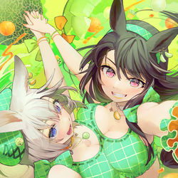 This is a pixiv picture whose title is メロンがすき！.