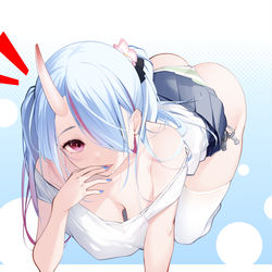 This is a pixiv picture whose title is 鬼っ娘.