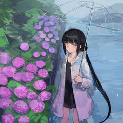 This is a pixiv picture whose title is レイニーブーツ.