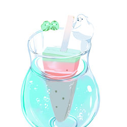 This is a pixiv picture whose title is アイスソーダ.