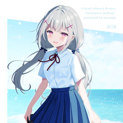 This is a pixiv picture whose title is 【VGGC新刊】なつとせいふく。.