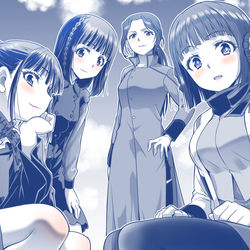 This is a pixiv picture whose title is 【リバイススピンオフ楽しみすぎる】.