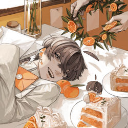 This is a pixiv picture whose title is オレンジ.