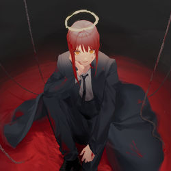 This is a pixiv picture whose title is makima.
