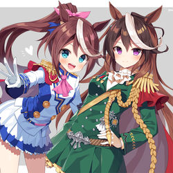 This is a pixiv picture whose title is 会長とテイオー.