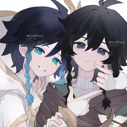 This is a pixiv picture whose title is 微风与少年.